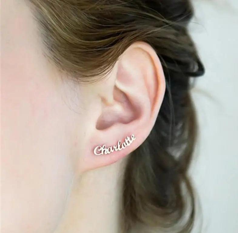 DIY Custom English Letter Earrings-5