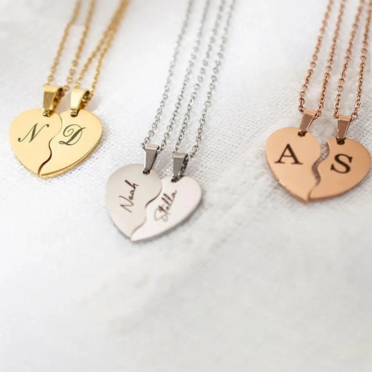 Personalized Heart Necklace-0