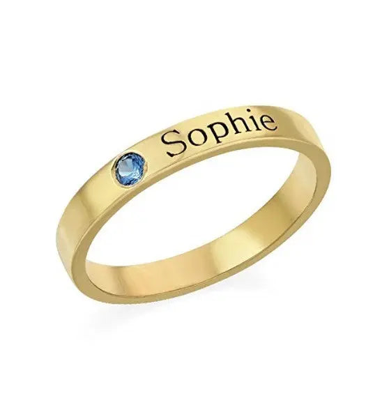 S925 Custom Lettering Couple Ring-3